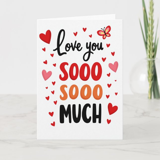 Carte Tellement d'Amour Pour Toi (Devant)