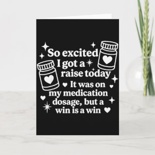 Carte Tellement Excité J'ai Eu Une Augmentation Aujourd'