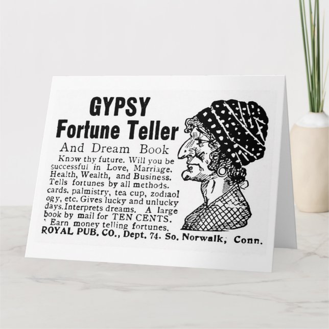 Carte Teller Gypsy Fortune (Devant)
