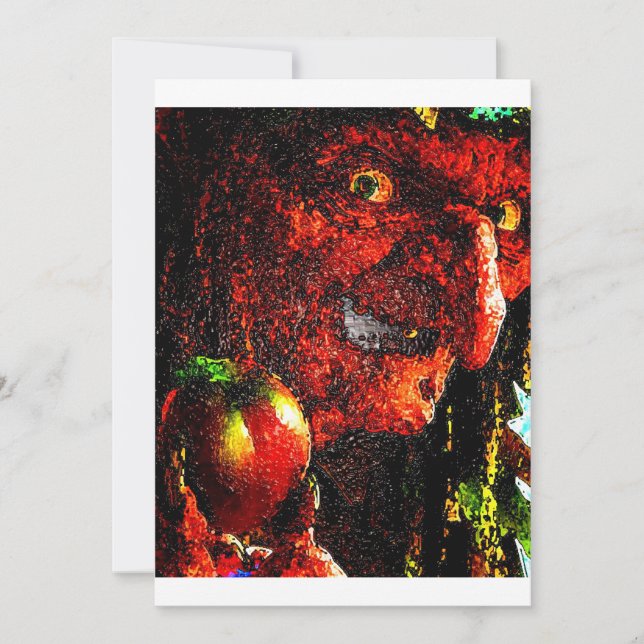 CARTE TÉMOIN AVEC POMME (Devant)