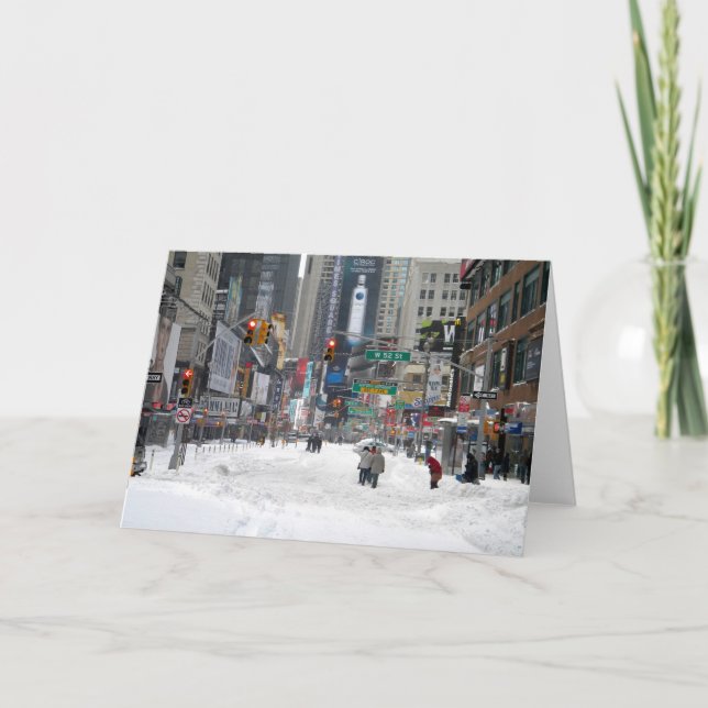 Carte Tempête New York City 12/26/10 de neige d'hiver (Devant)