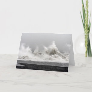 Carte Tempête océanique rude en hiver