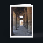Carte Temple de Louxor, Louxor, Egypte<br><div class="desc">Temple de Louxor,  Louxor,  Carte de voeux d'Egypte. Vous pouvez facilement customiser ce produit gratuitement si vous souhaitez ajouter du libellé ou changer la couleur du arrière - plan.</div>