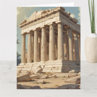 Carte Temple du Parthénon de la Grèce Vintage voyage Ath