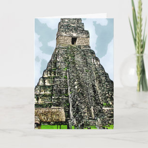 Carte : Temple maya chez Tikal, Guatemala