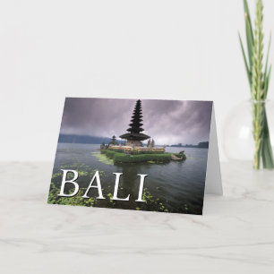 Carte Temple Ulun Danu   Bali, Indonésie Anniversaire