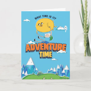 Carte Temps d'aventure Jake Flottant Avec Finn