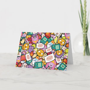 Carte Temps d'aventure Motif de jeu de caractères