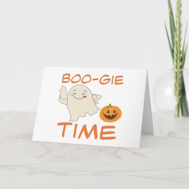 CARTE **TEMPS DE BOO-GIE** HALLOWEEN PASSÉ AVEC **VOUS** (Devant)