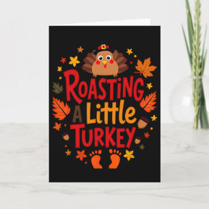 Carte Temps de grossesse de Thanksgiving pour femme ence