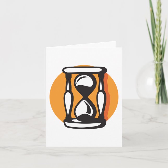 Carte Temps minimal Rétro Horververre (Devant)