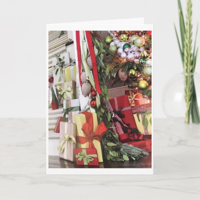 CARTE ****TEMPS POUR LA FAMILLE ET LES AMIS NOËL SOUHAIT (Devant)