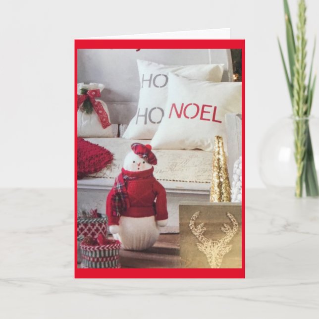 CARTE ****TEMPS POUR LA FAMILLE ET LES AMIS NOËL SOUHAIT (Devant)