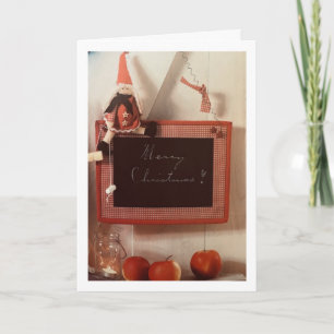 CARTE ****TEMPS POUR LES VŒUX DE NOËL DE LA FAMILLE ET D