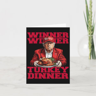 Carte Tendance Humour Trump Gagnant Gagnant Dîner de din