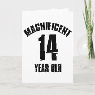CARTE TENDRE DES CONCEPTIONS D'ANNIVERSAIRE DE 14 ANS