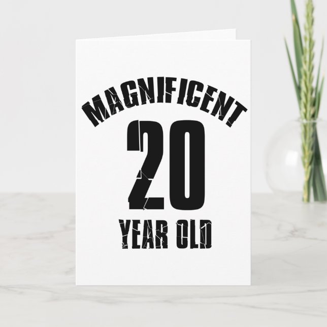 CARTE TENDRE DES CONCEPTIONS D'ANNIVERSAIRE DE 20 ANS (Devant)
