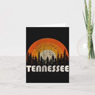Carte Tennessee - nature drôle vintage randonnée 60s 70s