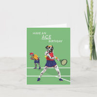 Tennis Ace Dotty Chien Anniversaire