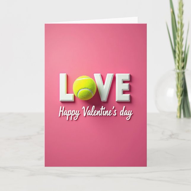 Carte Tennis Ball Love Card (Devant)
