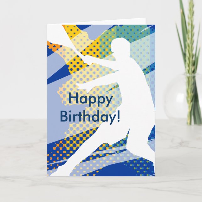 Carte Tennis Birthday Card (Devant)