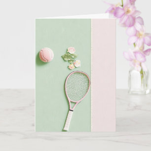 Carte Tennis Collage Anniversaire