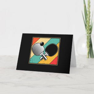 Carte Tennis De Table Rétro - Ping Pong Vintage