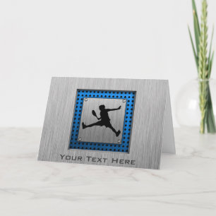 Carte Tennis en aluminium brossé