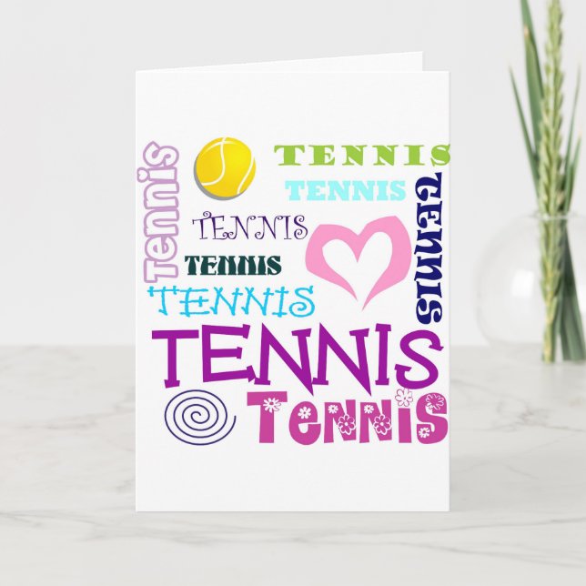 Carte Tennis répétitif (Devant)