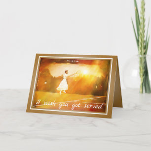 Carte Tennis Rétro – Le Saut de May Sutton - Drôle