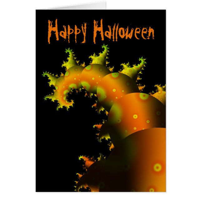 Carte Tentacle Fractal Halloween (Devant)