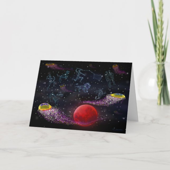 Carte Tentacules de méduse de l'espace (Devant)