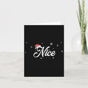 Carte Tenue assortie pour lui et elle Père Noël méchant