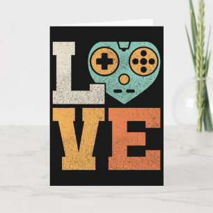 Carte Tenue d'amour de joueur Costume de jeu vidéo rétro