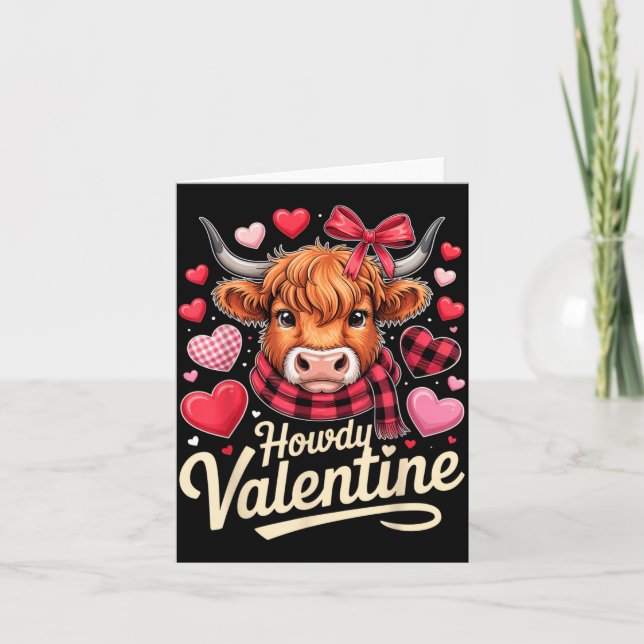 Carte Tenue de cowboy d'amour de la Saint-Valentin pour  (Devant)