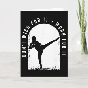 Carte Tenue de kickboxing drôle pour un kickboxeur