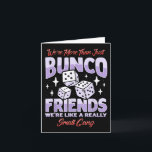 Carte Tenue de l'équipe de la soirée Bunco mignonne Jeu<br><div class="desc">Tenue de l'équipe de la soirée Bunco mignonne Jeu Bunco</div>