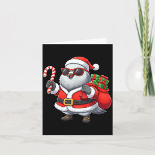 Carte Tenue de Noël drôle Geon Père Noël Xmas Garçons Fi