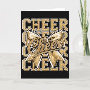 Carte Tenue de pom-pom girl drôle coquette de cheerleadi