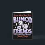 Carte Tenue de soirée Bunco mignonne Équipe de jeu Bunco<br><div class="desc">Tenue de soirée Bunco mignonne Équipe de jeu Bunco</div>