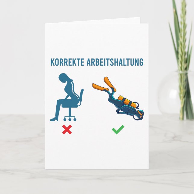 Carte Tenue de travail correcte Scuba Diver Vêtements Dr (Devant)