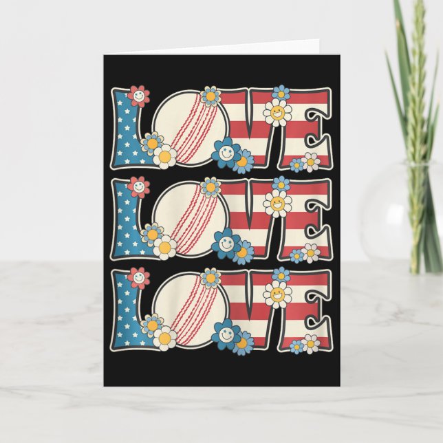 Carte Tenue pour amoureuse de cricket femmes adolescente (Devant)
