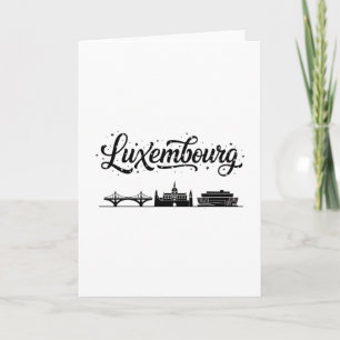 Carte Tenues de vacances de voyage de la skyline de Luxe