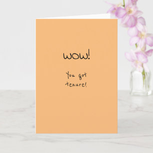 Carte Tenure Félicitations Fun