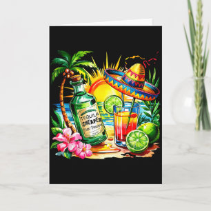 Carte Tequila drôle de boisson Cinco De Mayo Fête mexica