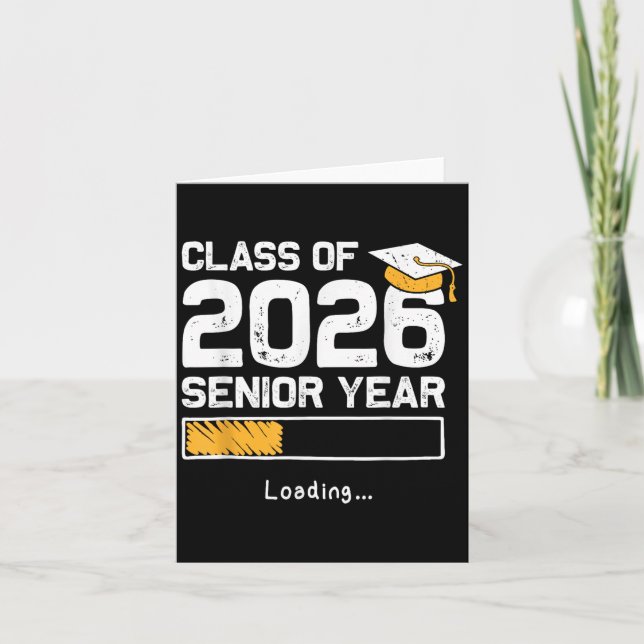 Carte Terminé en 2026 Dernière année de chargement Drôle (Devant)