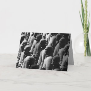 Carte Terracotta Warriors Xian Chine Voyage Photographie