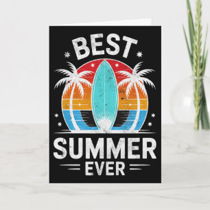 Carte Terrasse Meilleur Été Jamais Filles de Surf Vacanc