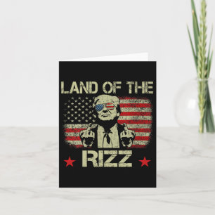Carte Terre Du Rizz Drôle Patriotique Trump 4 juillet