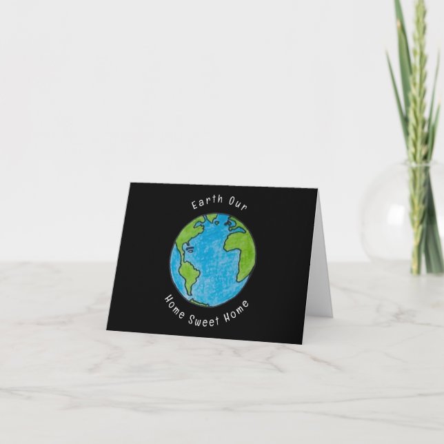 Carte Terre notre douce maison  (Devant)